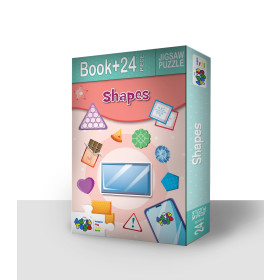 Shapes - Jigsaw Puzzle (24 Piece + Book Inside)