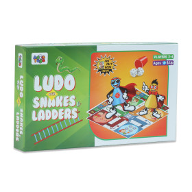 Buy Ludo with Snakes & Ladders - (Fun Fact Book Inside) from Advit toys