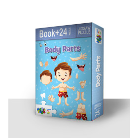 Buy Body Parts - Jigsaw Puzzle (24 Piece + Book Inside) from Advit toys