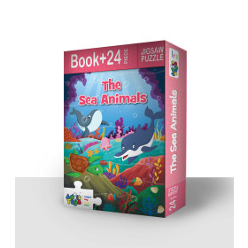 Buy The Sea Animals Jigsaw Puzzle (24 Piece + Book Inside) from Advit toys