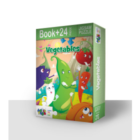 Buy Vegetables Jigsaw Puzzle (24 Piece + Book Inside) from Advit toys