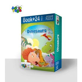 Dinosaurs Jigsaw Puzzle - (24 Piece - 16 Page Book)