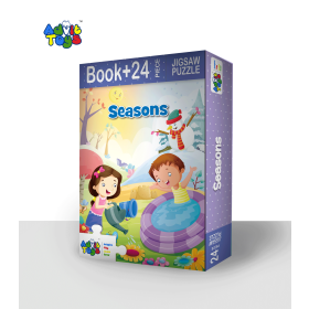 Buy Seasons - Jigsaw Puzzle (24 Piece + 16 Page Book) from Advit toys