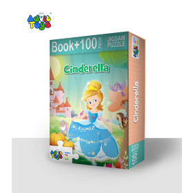Buy Cinderella Jigsaw Puzzle - (100 Piece + 32 Page Book) from Advit toys