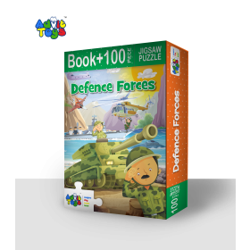 Buy Defence Force Jigsaw Puzzle - (100 Piece + 32 Page Book) from Advit toys