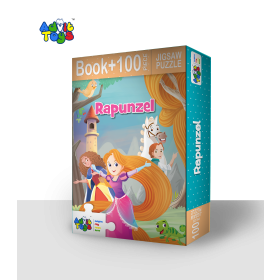 Buy Rapunzel Jigsaw Puzzle - (100 Piece + 32 Page Book) from Advit toys