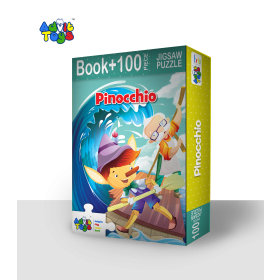 Buy Pinocchio Jigsaw Puzzle - (100 Piece + 32 Page Book Inside) from Advit toys